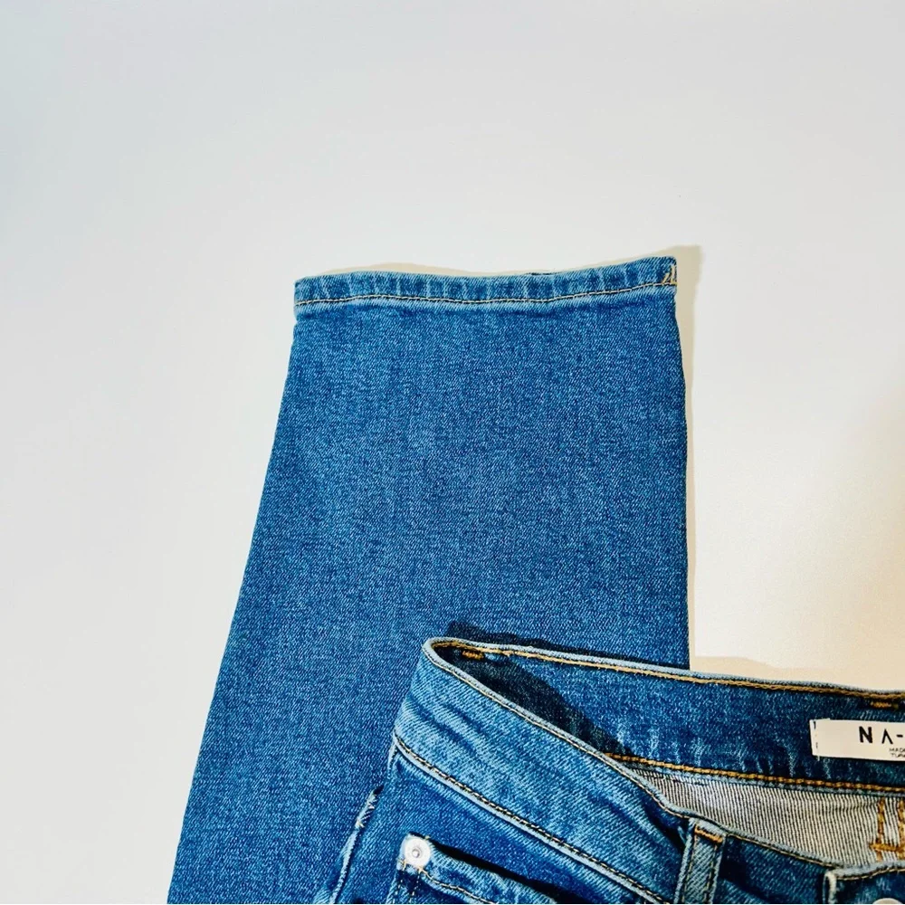 NAKD jeans Straight High Waist jeans button fly stretchy New women size 25